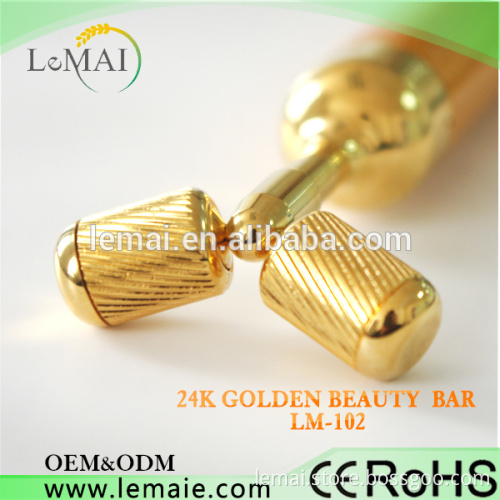Facial massager magic stick Portable 24K Golden Beauty Bar ,Personal Care golden massager bar beauty equipment
